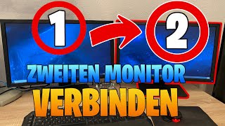 MEHRERE Monitore an EINEM PC anschließen und einrichten  Windows 7 8 10 und 11  DeutschGerman [upl. by Nomelihp]