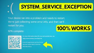 FIX system service exception windows 10 blue screen✔stop code ntfssys✔your pc ran into a problem [upl. by Lynus827]