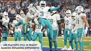 Ranking The Remainder Of The 2024 Miami Dolphins Games  Do Playoff Hopes Still Exist [upl. by Dnesnwot]