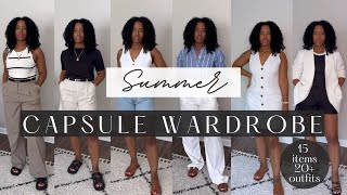 SUMMER CAPSULE WARDROBE  WHAT TO WEAR THIS SUMMER  NEUTRAL FASHION OUTFIT IDEAS [upl. by Bogoch]