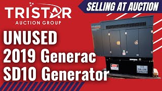 UNUSED 2019 Generac SD10 Generator 5511  Selling at auction [upl. by Ahsenhoj167]