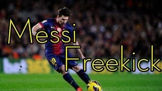 Messi Free Kick Technique Tutorial  How to Curve a Ball by freekicknobre [upl. by Nilrem]