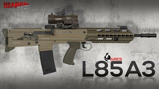 Review Ares L85A3 SAEG SA80 EFCS Mosfet FSWSKeymodL85A3 6mm AirsoftSoftair DE Deutsch [upl. by Montgomery]