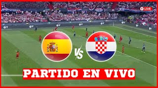 ¡PALIZA DE ESPAÑA 🔴 España 3  0 Croacia 👉 EN VIVO 🏆 Eurocopa 2024 🎤 Fase de Grupos [upl. by Sinnek]