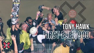 Tony Hawk Lands FIRSTEVER 900  World of X Games [upl. by Nilhsa]