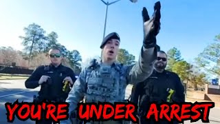 Frauditor gets ARRESTED on MILITARY BASE EPIC [upl. by Lindholm]