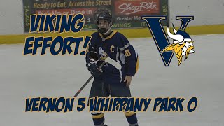 Vernon 5 Whippany Park 0  Ice Hockey Highlights [upl. by Nykal]