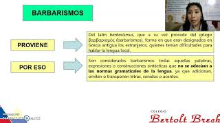 LOS BARBARISMOS  EXTRANJERISMOS [upl. by Rubia]