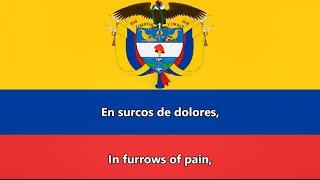 Anthem of Colombia ESEN lyrics  Himno nacional de Colombia [upl. by Sinylg]