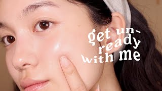 How to CORRECTLY Remove Makeup for Clear Glass Skin 🫧 Get Unready With Me [upl. by Stulin]