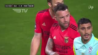 Jogada Otamendi Benfica 10 Marítimo Liga 2021 25 [upl. by Edac]