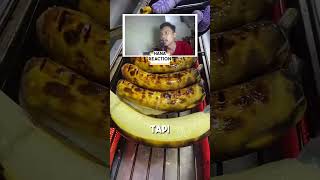 STREET FOOD PISANG reaction [upl. by Ahsirtal]