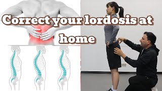 How to fix your lumbar Lordosis at home [upl. by Raeann274]