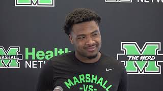 Marshall Football Player Weekly Interviews Week 11  Southern Miss [upl. by Nivaj]