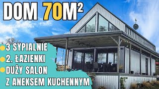 DOM 70m2 nad JEZIOREM 3 sypialnie 2 łazienki duży salon UMEBLOWANY piękny DOM bez pozwolenia [upl. by Adnuahsor]