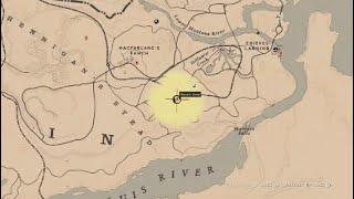 Red Dead Redemption 2 Online Hennigans Stead Central Treasure Map Locations GOLD [upl. by Benedix425]