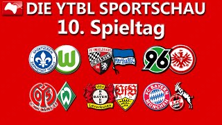 YTBUNDESLIGA SPORTSCHAU I Samstagsspiele I 10 Spieltag [upl. by Cutcliffe]