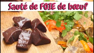 Sauté de FOIE de bœuf aux Oignons et Tomates  Recette foie tendre [upl. by Anar994]