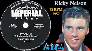 Ricky Nelson  Stood Up  Imperial 78 rpm  1957 USA [upl. by Hsilgne]