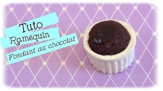 Tuto  Ramequin fondant au chocolat FIMO [upl. by Alford]