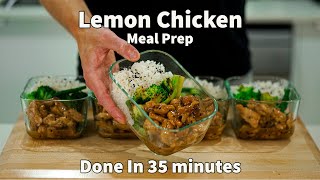 Make 5 Meals In 35 Minutes With This Lemon Chicken Meal Prep [upl. by Brace]