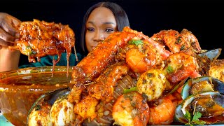 KING CRAB SEAFOOD BOIL MUKBANG  DESHELLED  SEAFOOD BOIL MUKBANG  Seafood  Mukbang [upl. by Barhos107]