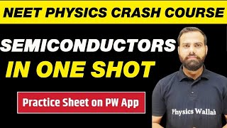 SEMICONDUCTORS in One Shot  All Concepts Tricks and PYQs  NEET Physics Crash Course [upl. by Haeli587]