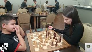 I Nabiyev 1760 vs M Zhekova 1601 Chess Fight Night CFN Blitz [upl. by Eniamerej]