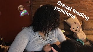 Breastfeeding positions 🤱🏽 [upl. by Orlosky]