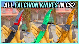 ★ FALCHION KNIFE All Skins  CS2 InGame 4K [upl. by Seroka257]