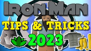 OSRS TOP TIPS FOR IRONMAN ACCOUNTS Tips amp Tricks 2023 [upl. by Rutra]