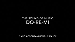 DoReMi  The Sound of Music  Piano Accompaniment with LYRICS [upl. by Horick134]