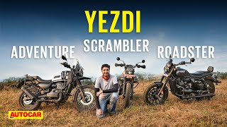 2022 Yezdi Scrambler Roadster and Adventure review  First Ride  Autocar India [upl. by Odranoel542]