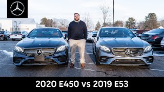 2020 MercedesBenz EClass E 450 vs 2019 MercedesBenz EClass E 53  Review with Tom [upl. by Orlanta966]