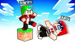 MINECRAFT PERO SOLO HAY UN BLOQUE  Karim Juega Minecaft [upl. by Asiruam]