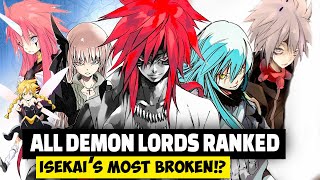 All 13 Demon LORDS RANKED Weakest to STRONGEST  That Time I Got Reincarnated as a Slime [upl. by Ulphia996]