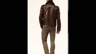 Blouson cuir schott homme [upl. by Adnolahs194]