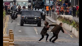 The Flash and Batman in Glasgow filming for The Flash [upl. by Adnyl]