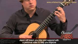 Classical Guitar Lesson Bach BWV 996  Courante [upl. by Iolande]