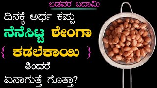 Eat Peanuts Every Day And See How Your Body Changes in Kannada  Boiled Groundnut Benefits Kannada [upl. by Reviel467]