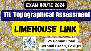 Lime House Link  TfL topographical test 2024 Exam Question [upl. by Ahsinahs]