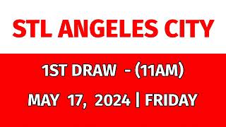 1ST DRAW STL ANGELES CITY 11AM Result Today May 17 2024 Morning Draw Result Philippines [upl. by Avid]