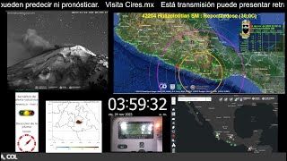 Los Terremotos NO se pueden predecir  Monitor SASMEX  En Vivo  ElTioZaZMex sasmex [upl. by Ihtac33]