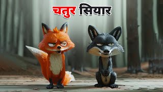 चतुर सियार  CHATUR SIYAR KI KAHANI  HINDI CARTOON STORIES  HINDI KAHANIYA  CARTOON STORY [upl. by Ateiluj]