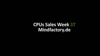 CPU Retail Sales Charts Week 37 Ryzen 5 1600 now beating 7700K by 26 [upl. by Anelah]