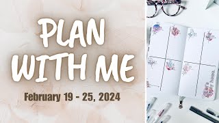 Plan with Me  February 19  25 2024  ArcherampOlive  Create with Mandy  Paperie Planning [upl. by Ahseer]