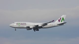 Wamos Air Boeing 747400 Jumbo Jet First Arrival  20190411 15301531 JST  Haneda Airport [upl. by Alliw]