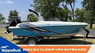 2023 Bayliner VR4 Outboard Sport Boat Tour SkipperBuds [upl. by Enenaej805]