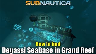 Degasi Seabase Grand Reef Location  Subnautica  Easiest route [upl. by Anehsak]