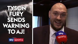 EXCLUSIVE Tyson Fury sends warning to Anthony Joshua 👀 [upl. by Hendrickson]